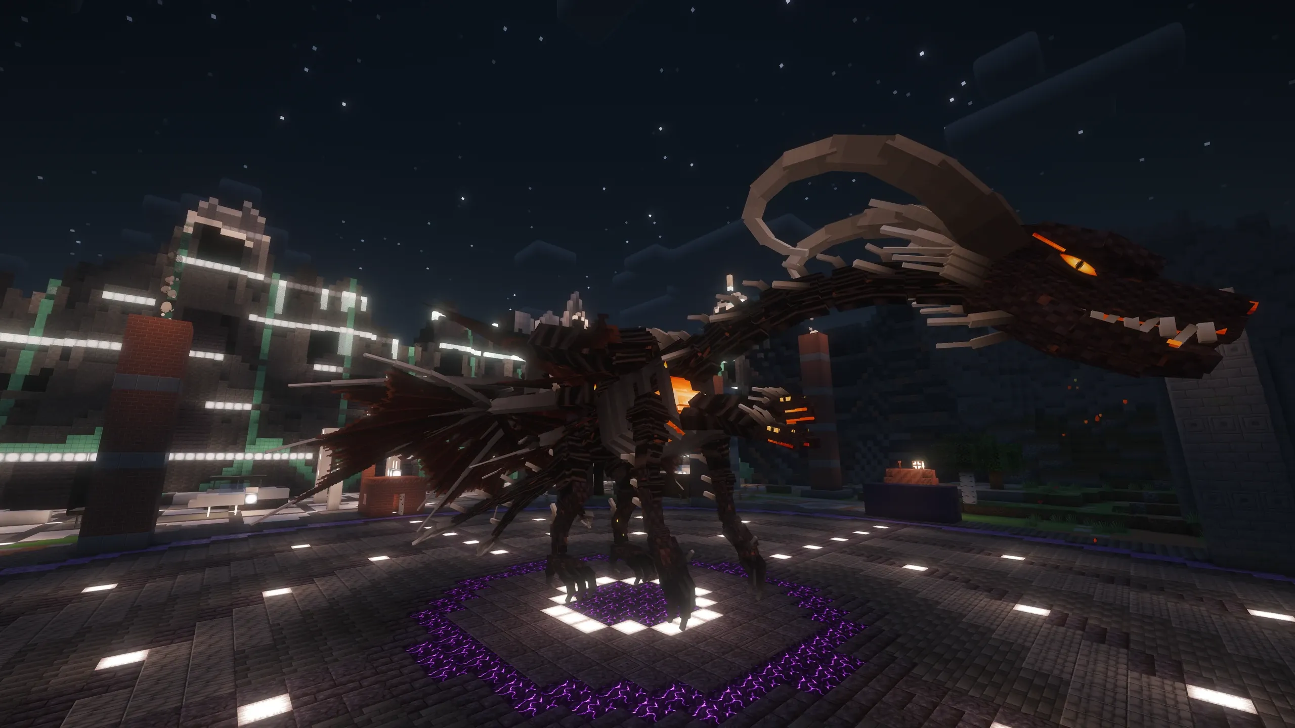 Ignaroth, le dragon, en plein combat
